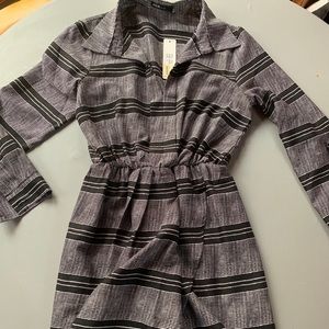 New with tags Black Striped Dress Sz Small